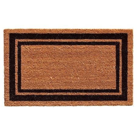 Configuracion 24 x 36 in. Black Border Rectangular Doormat, Natural CO2544279